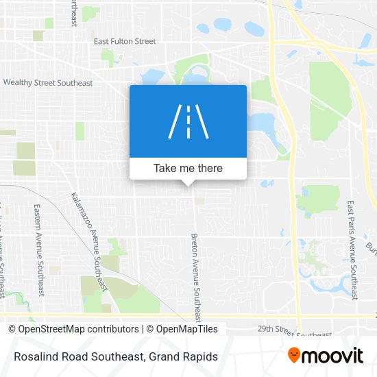 Mapa de Rosalind Road Southeast