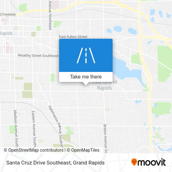 Santa Cruz Drive Southeast map