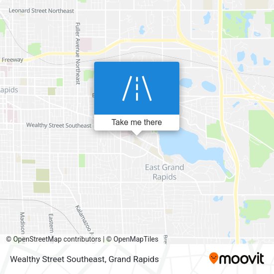 Mapa de Wealthy Street Southeast