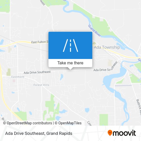 Ada Drive Southeast map