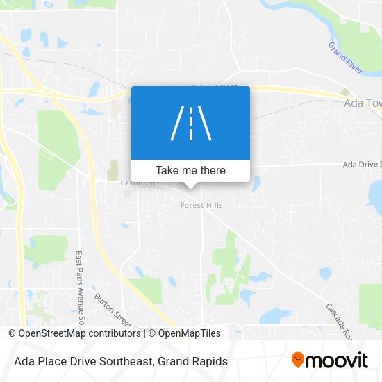 Ada Place Drive Southeast map