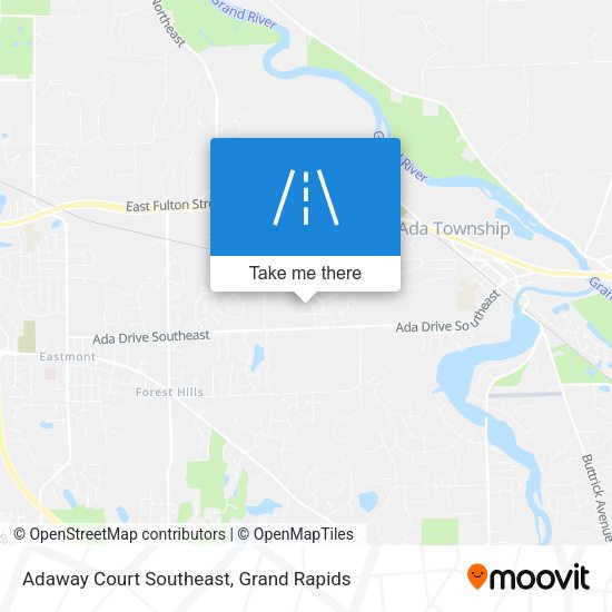 Mapa de Adaway Court Southeast
