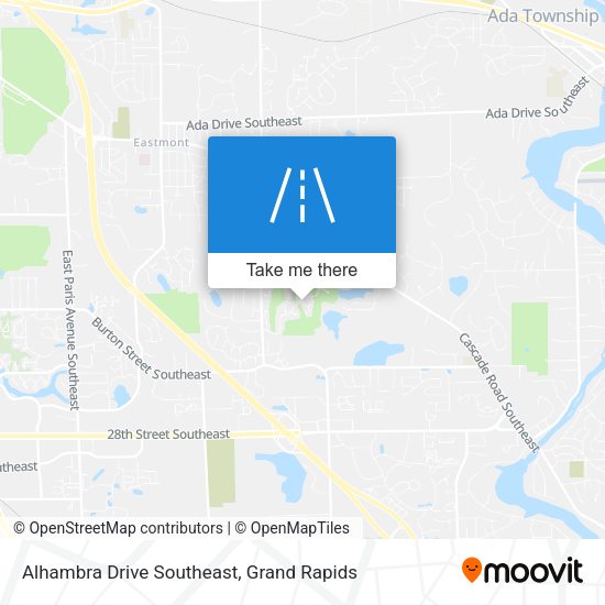 Alhambra Drive Southeast map