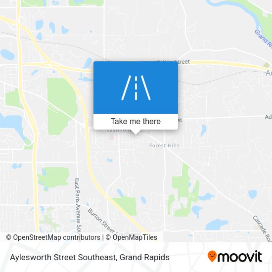 Aylesworth Street Southeast map