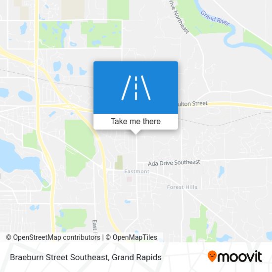 Mapa de Braeburn Street Southeast