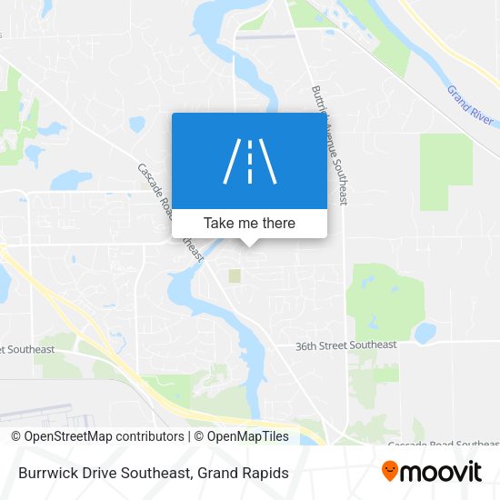 Burrwick Drive Southeast map