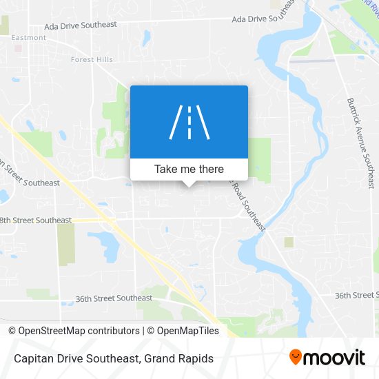 Capitan Drive Southeast map