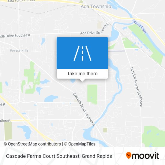 Cascade Farms Court Southeast map