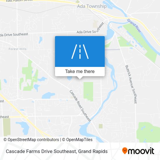 Cascade Farms Drive Southeast map