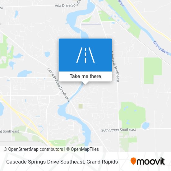Mapa de Cascade Springs Drive Southeast