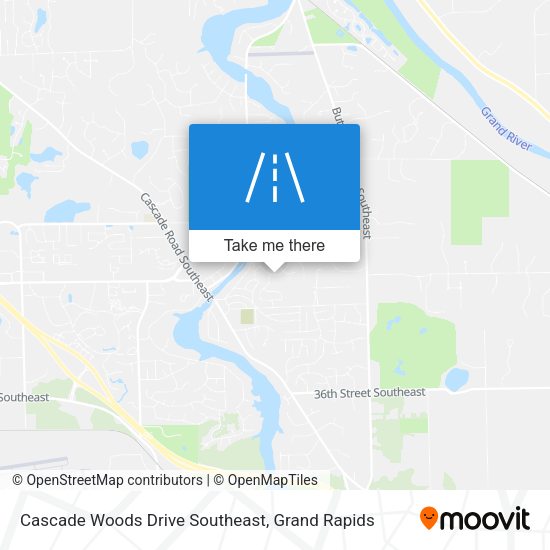 Mapa de Cascade Woods Drive Southeast