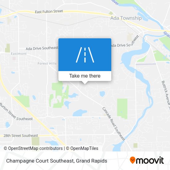 Mapa de Champagne Court Southeast