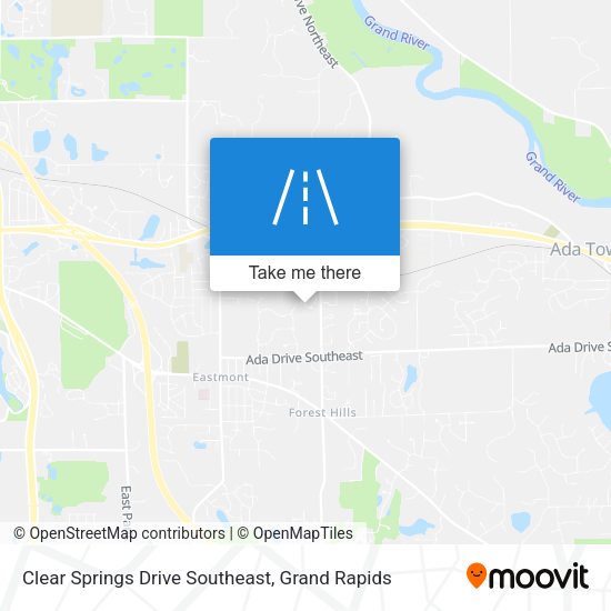 Clear Springs Drive Southeast map