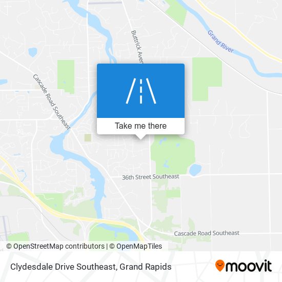 Mapa de Clydesdale Drive Southeast