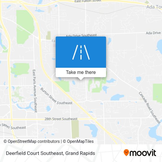 Deerfield Court Southeast map