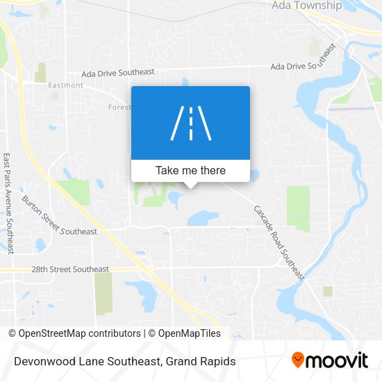 Devonwood Lane Southeast map