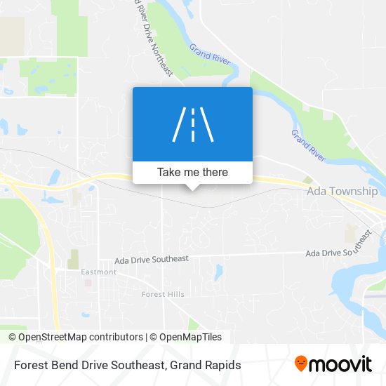 Forest Bend Drive Southeast map