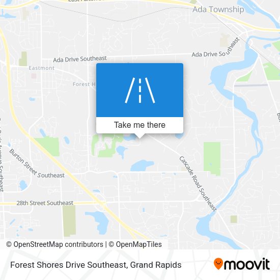 Mapa de Forest Shores Drive Southeast