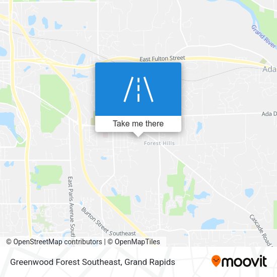 Mapa de Greenwood Forest Southeast