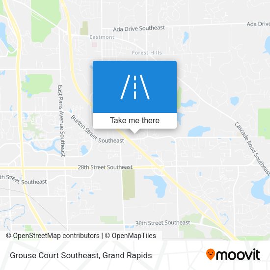 Mapa de Grouse Court Southeast