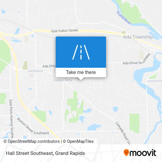 Hall Street Southeast map
