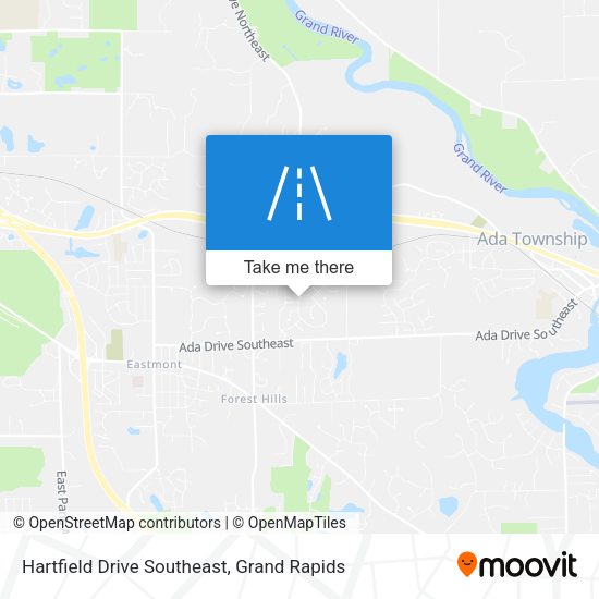 Mapa de Hartfield Drive Southeast