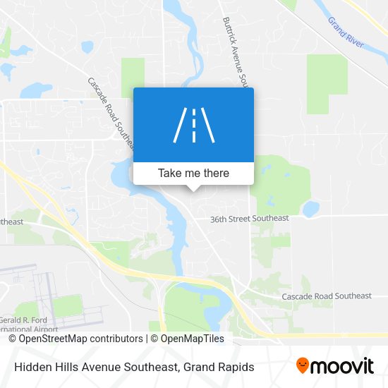 Hidden Hills Avenue Southeast map