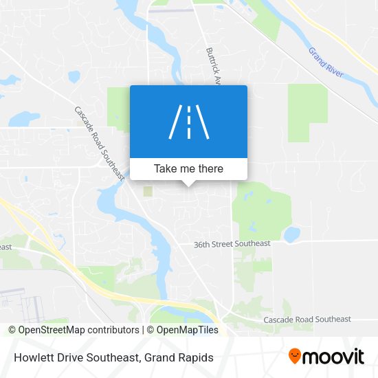 Howlett Drive Southeast map