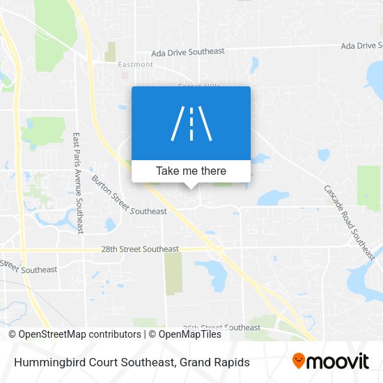 Mapa de Hummingbird Court Southeast