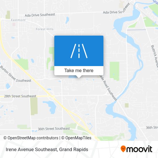 Mapa de Irene Avenue Southeast