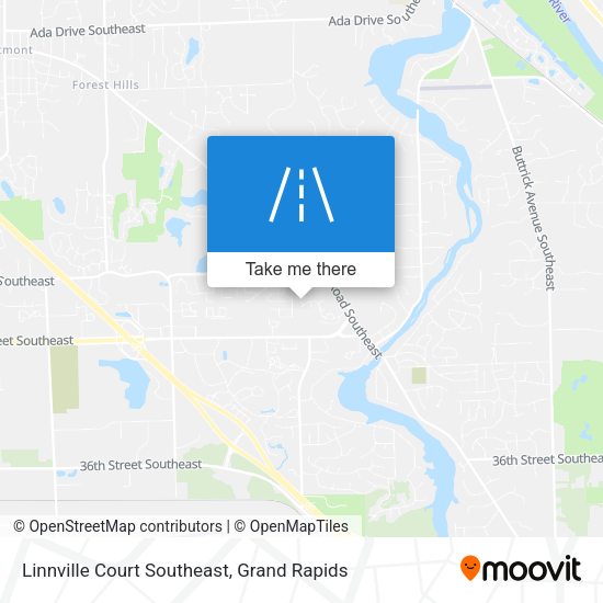 Mapa de Linnville Court Southeast