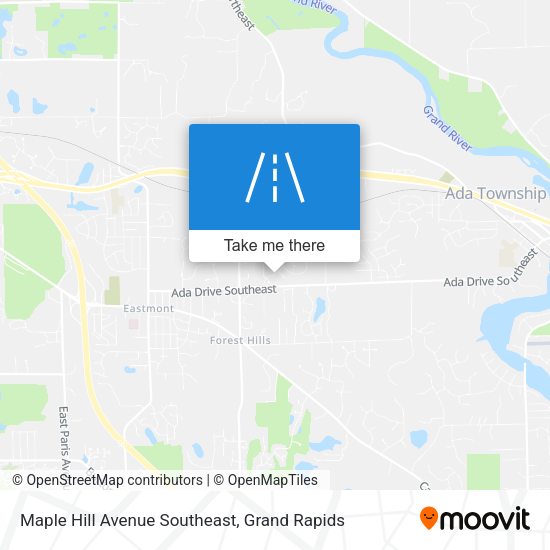 Maple Hill Avenue Southeast map