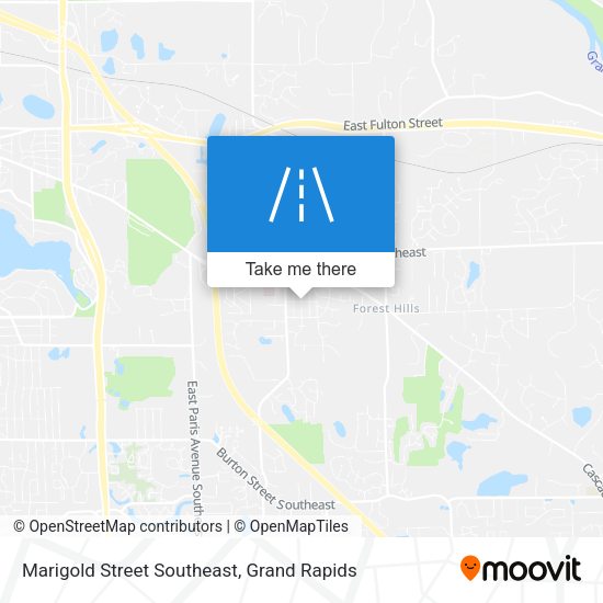 Marigold Street Southeast map