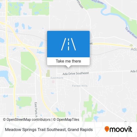 Meadow Springs Trail Southeast map