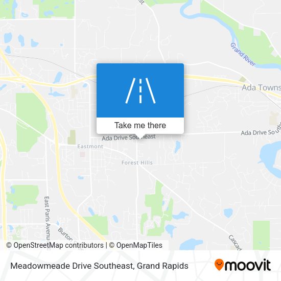 Meadowmeade Drive Southeast map