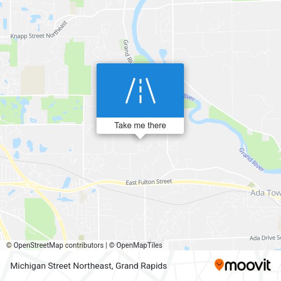 Mapa de Michigan Street Northeast