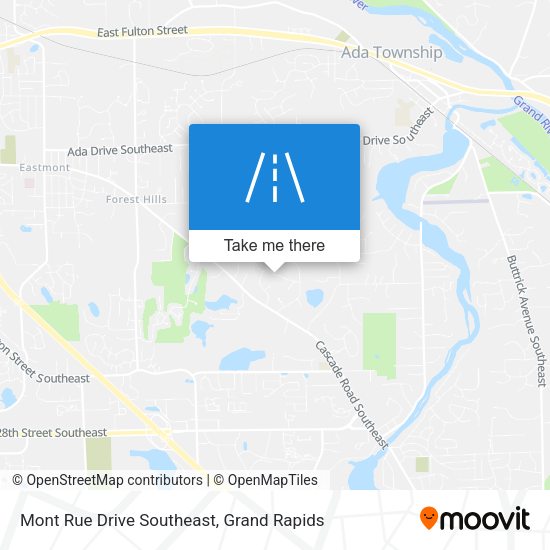 Mont Rue Drive Southeast map