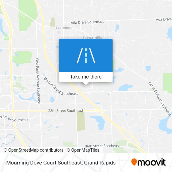 Mourning Dove Court Southeast map