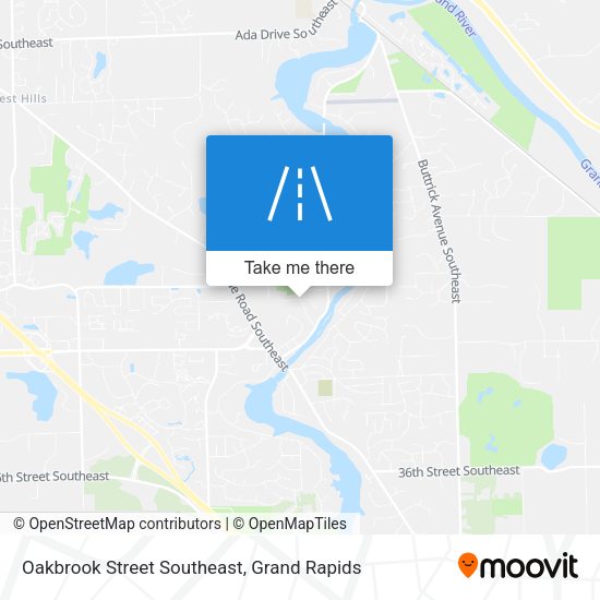 Oakbrook Street Southeast map