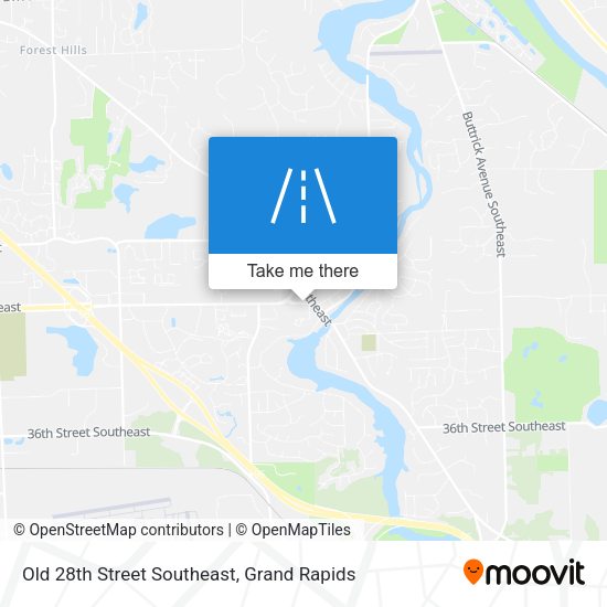 Mapa de Old 28th Street Southeast