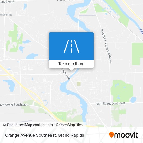 Orange Avenue Southeast map