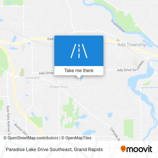 Paradise Lake Drive Southeast map