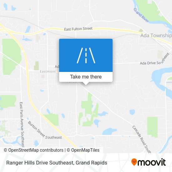 Ranger Hills Drive Southeast map