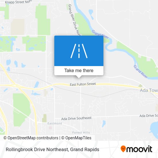 Rollingbrook Drive Northeast map