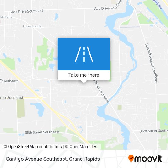 Santigo Avenue Southeast map