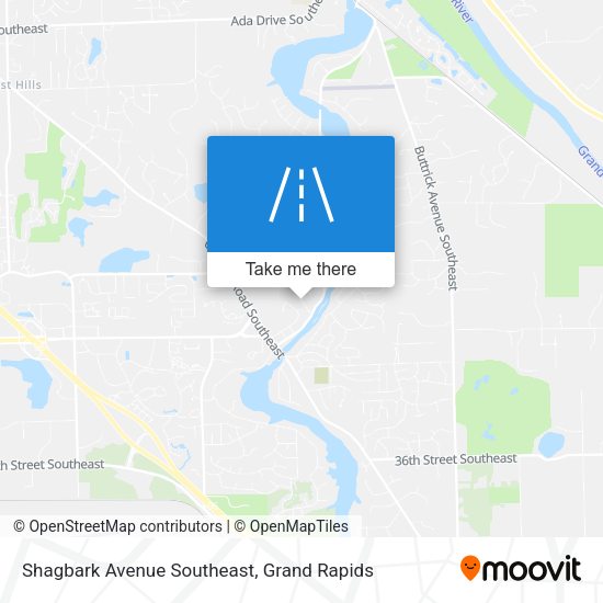 Shagbark Avenue Southeast map