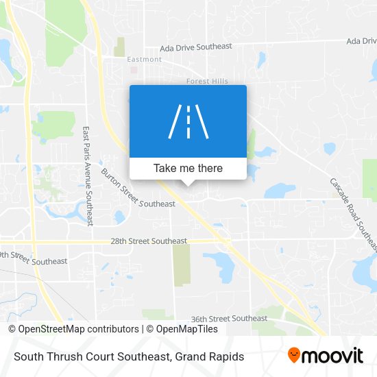 South Thrush Court Southeast map