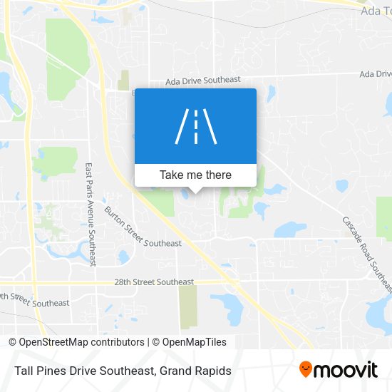 Mapa de Tall Pines Drive Southeast