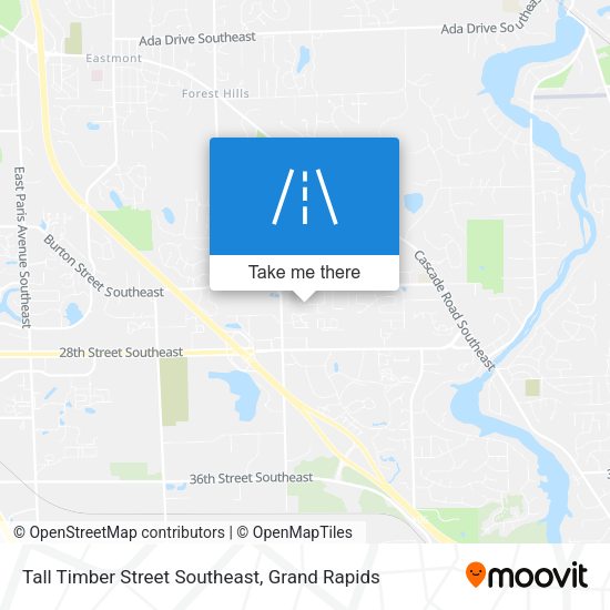 Tall Timber Street Southeast map