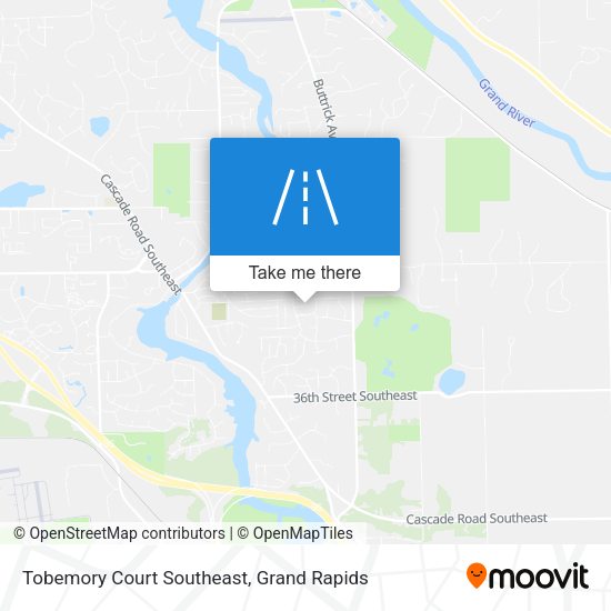Tobemory Court Southeast map